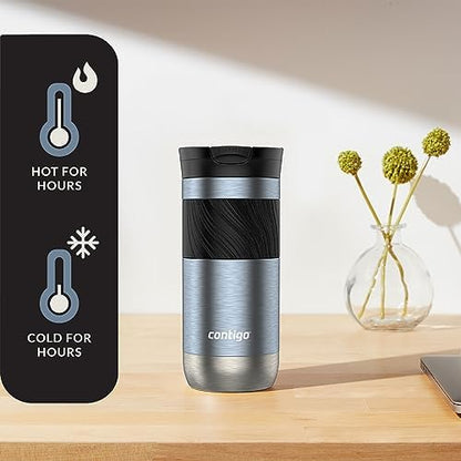 Contigo Byron Vacuum-Insulated Stainless Steel Travel Mug with Leak-Proof Lid