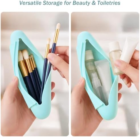Silicone Toothbrush Travel Case, Extra Large Toothbrush Case for Traveling