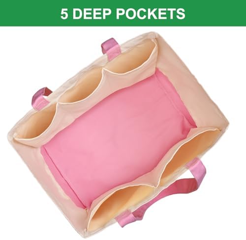 Canvas Reusable Grocery Bags Heavy Duty, 8.3 gal Foldable Large Tote Bag with Handles, Holds 60 lbs Canvas Shopping Bags, 1 Pack