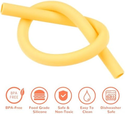 Tomorotec 15PCS Silicone Drinking Straws Fit for Stanley 40oz 30oz Tumbler