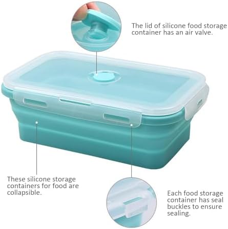 Alimat PluS 3 Pack 40.5oz Silicone Collapsible Food Storage Containers