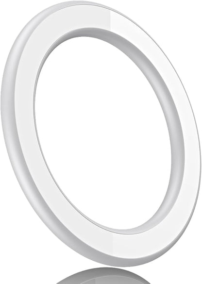 Magnetic Ring Holder for iPhone 14 13 12 Magnet Wall Mobile Phone Holder Magnetic Car Phone Stand for magsafe case (White 1 pcs)