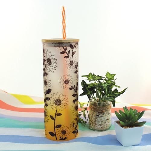24-Pack, Reusable Straws - Rainbow, Plastic Straws Reusable, BPA Free, Dishwasher Safe, Multicolor, Replacement for Tumblers, Fits 20oz 30oz 40oz