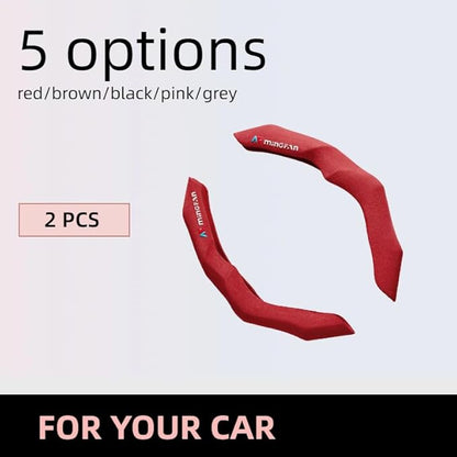 Microsuede Steering Wheel Cover, Easy Slip-On Design & Non-Slip Inner Grid, Universal Fit for Cars, Luxury Soft Touch & Secure Grip
