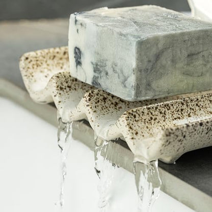 Soap Dish for Shower, Self Draining Bar Soap Holder for Shower