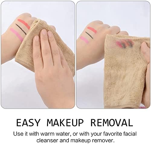 SINLAND Microfiber Facial Cloths Fast Drying Washcloth 12inch x 12inch (10pack, Cream)