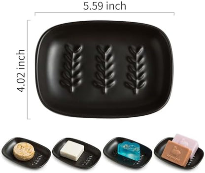 Miamolo Soap Dish for Bathroom, Bar Soap Holder for Shampoo Bars, Sponges