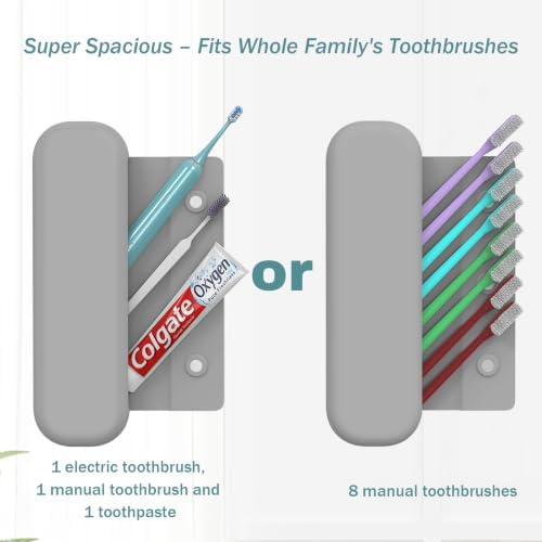 Silicone Toothbrush Travel Case, Pro Large Toothbrush Cover for Traveling