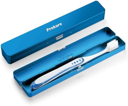 Toothbrush Travel Case Aluminum, Manual Tooth Brush Holder for Traveling