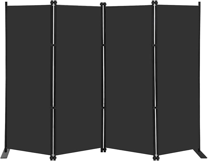 MAYOLIAH 4 Panel Room Divider Screen 6Ft Tall Foldable Privacy Dividers Indoor