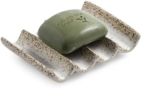 Soap Dish for Shower, Self Draining Bar Soap Holder for Shower
