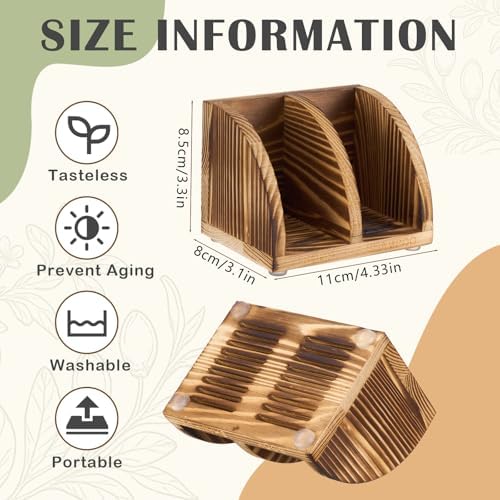 Shampoo Bar Holder Multi Bar Soap Dish, Wooden, 4.33 x 3.35 x 3.15 Inch