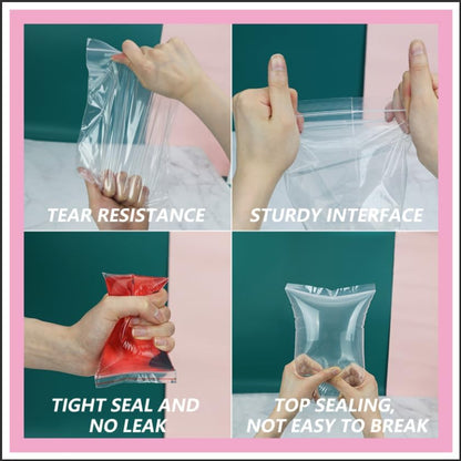 iMailer - 100 Pcs- 14" x 20" Large Zip Bags for Storage - Reclosable Plastic Zip Poly Bags for Clothing, T-Shirts, Pants