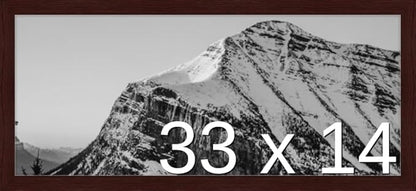Frame It Easy 33 x 14 Merlot Wood Frame