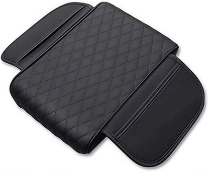 Car Armrest Cushion for Mazda CX-30 2019–2025 2026 DM,Multifunctional Car Armrest Heightening Pad,Car Center Console Cover,Waterproof Nappa Leather Arm Rest Protector,Black