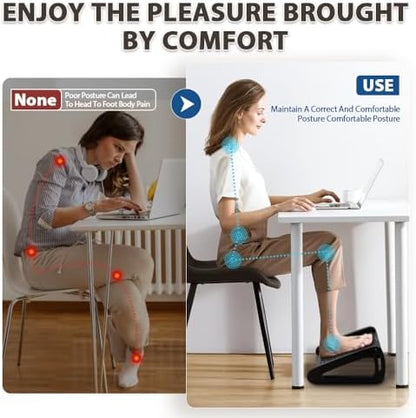 CasaZenith Foot Rest, Six Heights Adjustable Foot Rest Under Desk at Work