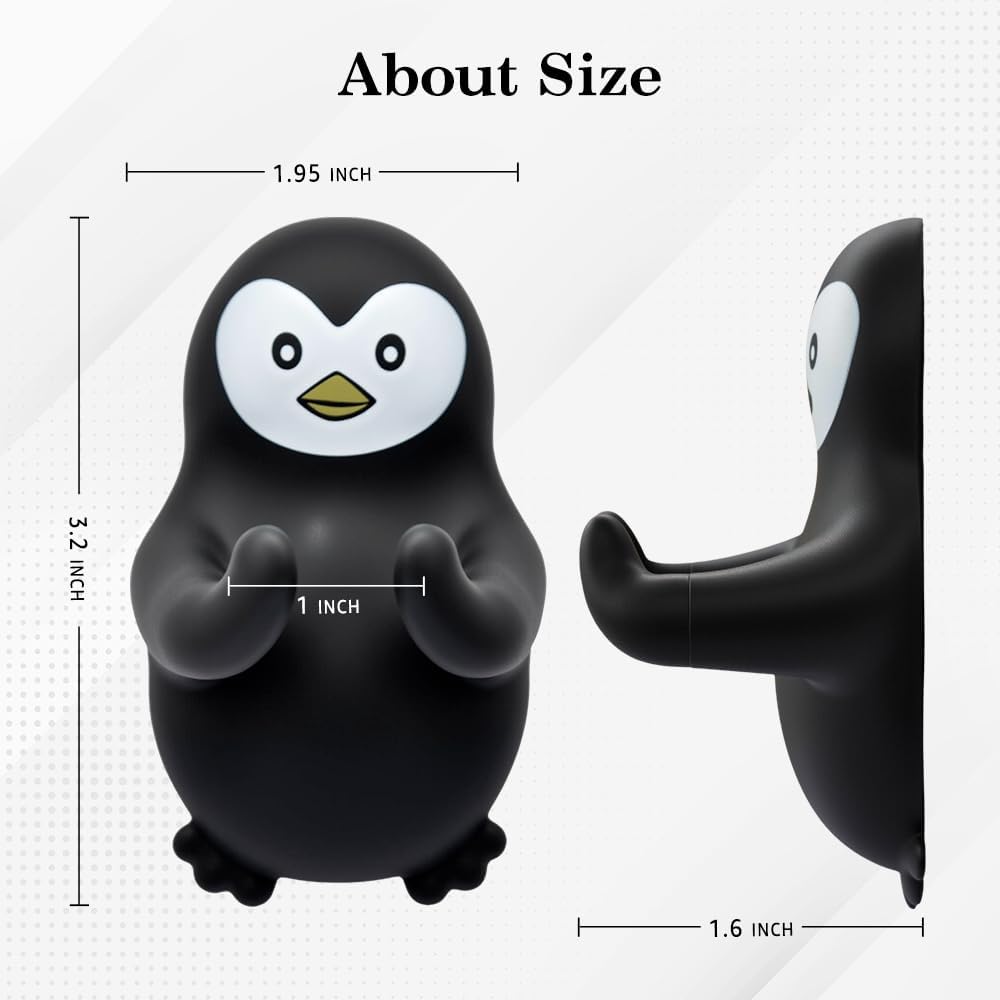 Cute Penguin Razor Holder Shower, Animals Bathroom Decor, Cute Gadgets Leg Razor Holder, Funny Bathroom Decor Accessories for Women Mom Sister Friend Wife Girlfriend, Penguin Gifts for Women