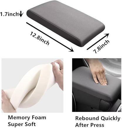Car Center Console Cover,Universal Memory Foam Car Armrest Pad,Car Interior Accessory for Women Men,Armrest Cover Protector for Cars,Vehicles,SUV Black