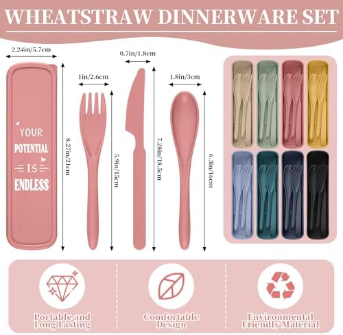 Hushee 36 Pack 36 Pack Employee Appreciation Utensil with Case, Classic