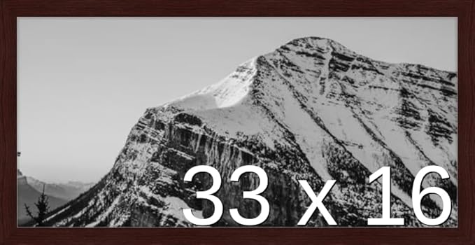 Frame It Easy 33 x 16 Merlot Wood Frame