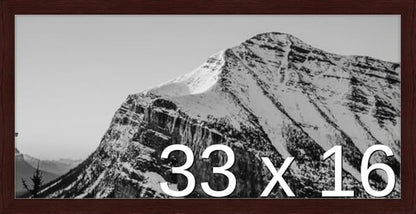Frame It Easy 33 x 16 Merlot Wood Frame