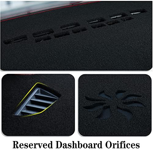 Dash Covers Mat for Jeep Compass 2009-2016,Polyester Car Dashboard Cover,Dash Board Protecter Cover,Car Dash Board Cover Pad,Black