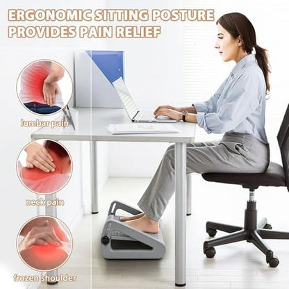 CasaZenith Foot Rest, Six Heights Adjustable Foot Rest Under Desk at Work