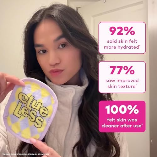The Original Makeup Eraser 7-Day Set, Erase All Makeup with Just Water, Including Waterproof Mascara, Eyeliner, Foundation, Lipstick, Sunscreen, and More! Clueless, 7ct.
