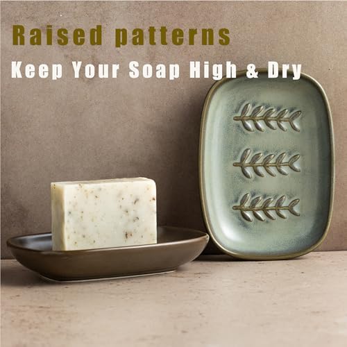 Miamolo Bar Soap Holder for Shower, Soap Dish for Bathroom, No Mushy Soap