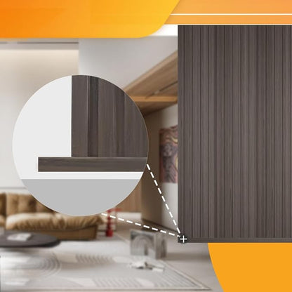 OUZUGIE 8-Pack 57 Inches, WPC Slat Wall Panel Trim, Corner Guard