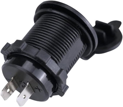 5v Dual USB Car and Motorcycle Charger Socket for Mobile Devices Suitable for Vehicles Powers Two Devices Simultaneously Indicator