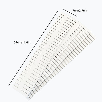 24pcs freely adjustable drawer dividers for organizing messy clothes, cosmetics, stationery, tableware, daily sundries, suitable for kitchen, living room, bathroom, study, office (white)