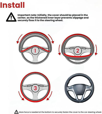 Size 16-20 Inch Ice Silk Ventilation Multi-Style Comfy Grip Steering Wheel Cover for Truck, Bus, Big Rig Trucker,SUV， Anti-Slip Design 16-20 Inch (Gray, 16)
