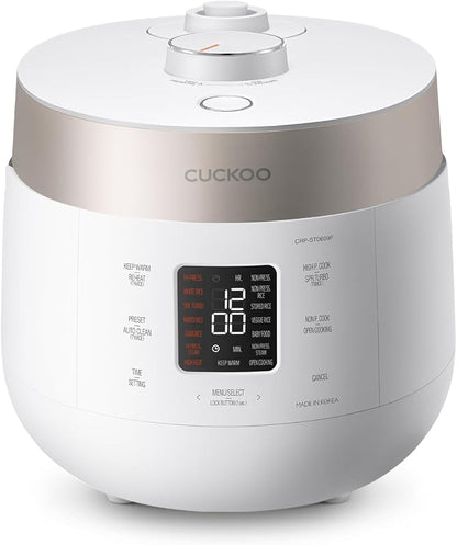 CUCKOO Twin Pressure Rice Cooker 6-Cup Uncooked / 12-Cup Cooked