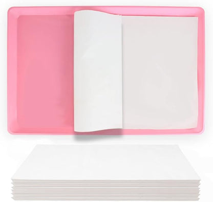 ZIQON 100 Pcs Bird Cage Liner Papers Big Size Cage Paper Liners Disposable Cage Paper Liners Precut Absorbent Cushion Pad Mat Accessories for Pet Bird Parrot