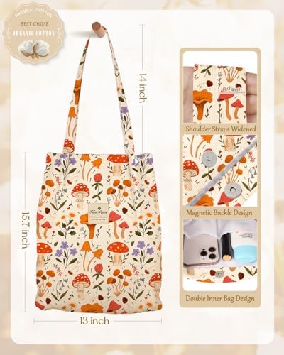 Miss Adola 2 Pack Corduroy Tote Bag with Pouch for Women