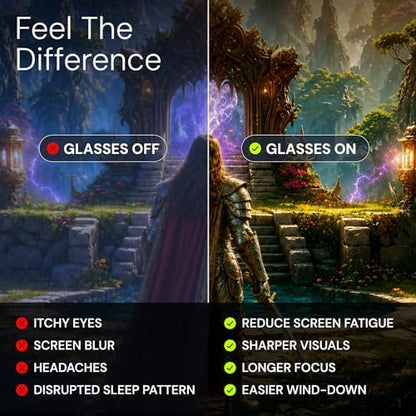 livho High Tech Blue Light Blocking Gaming Glasses