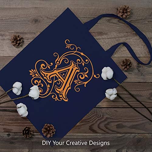 TOPDesign 24-Pack Economical 16"x15" Navy Blue Cotton Tote Bag, Lightweight Medium Reusable Grocery Shopping Cloth Bags, Suitable for DIY, Advertising, Promotion, Gift, Activity