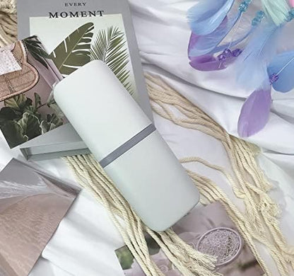 Toothbrush Travel Case, Travel Toothbrush Cup Holder Portable Toothbrush Travel Container Portable Toothpaste Storage Travel Toothbrush Holder for Camping Business School Trip Home
