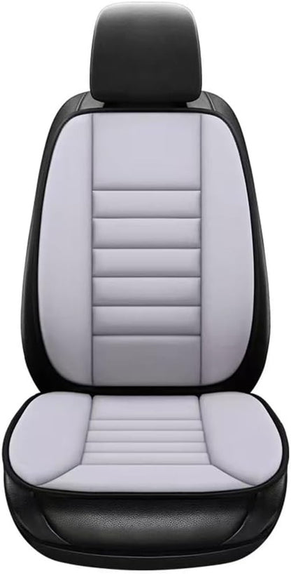 Generic Car Seat Cushion with Lumber Support Pillow- Used Memory Foam Design to Relief Pain and Enhanced Comfort for Automotive Seat Driver, Ergonomic Lumbar Comfort for Long Sitting, Light Grey