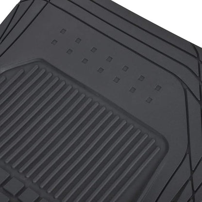 Motor Trend FlexTough Rubber Car Floor Mats with Cargo Trunk Liner, Trim to Fit Performance Plus Heavy Duty Liners for Auto SUV Truck Car Van, Thick & All Weather