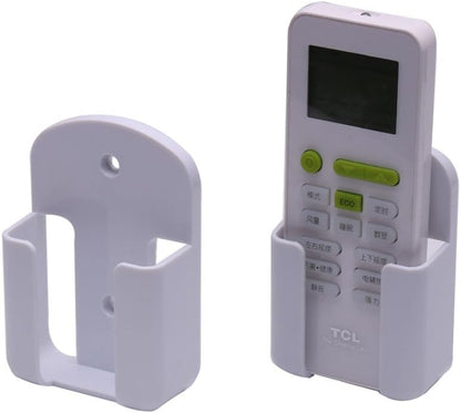 2 Pcs Remote Control Holder Rack Wall Mount Media Organizer Storage Rack