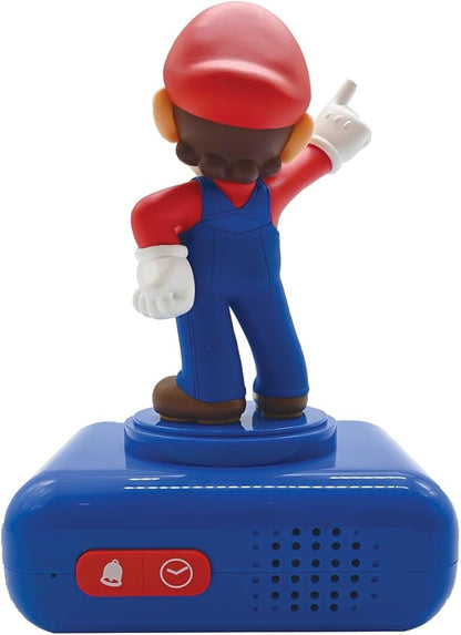 LEXiBOOK, Super Mario, Mario Nightlight Alarm Clock, Sounds and Melodies
