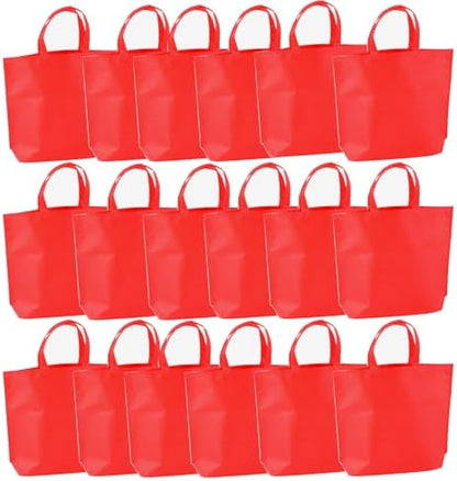 36-Pack Tote Bags Multipurpose Reusable Grocery Bag (Red Colors 36 Pack)