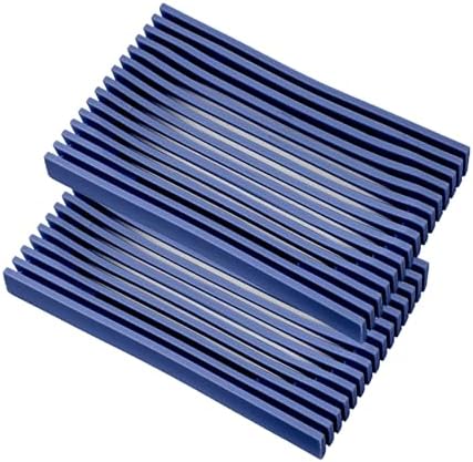 Aoheuo Modern Minimalist Soap Dish (2Pack),Drainage Silicone Soap Holder,5.5 Long by 3.15 Wide,0.55 inches high,Used for Kitchen, Bathroom,and Bar Sink(Blue,Blue)
