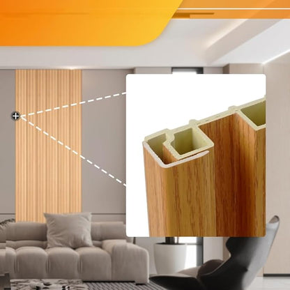 OUZUGIE 8-Pack 57 Inches, WPC Slat Wall Panel Trim, Corner Guard