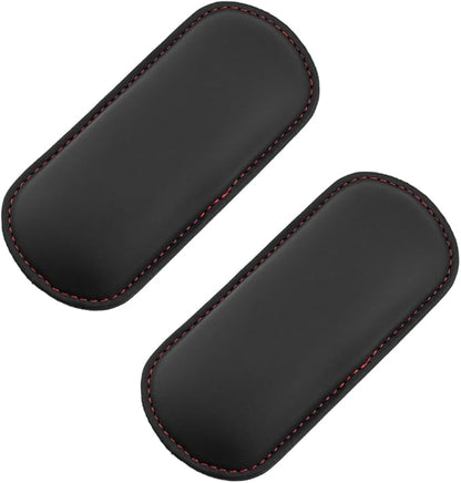 Car Knee Cushion Pad, Memory Foam Microfiber Leather Vehicle Door Armrest Pillow for Leg Elbow, Comfort Automotive Center Console Knee Pad Protector, Universal for Automobile RV Truck (Black)