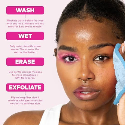 The Original MakeUp Eraser PRO, Effortlessly Remove All Makeup Using Only Water, Including Waterproof Mascara, Eyeliner, Foundation, Lipstick, Sunscreen,and More! Apricot, 1ct