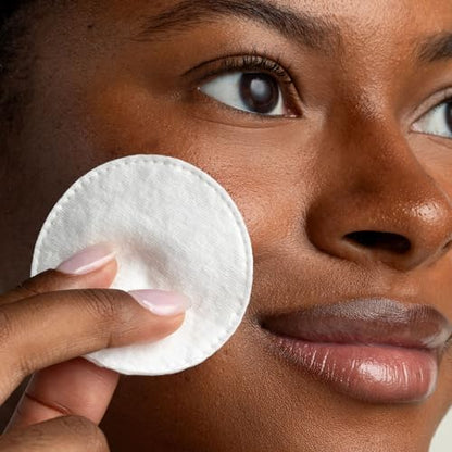Cliganic Organic Cotton Rounds (300 Count) Makeup Remover Pads, Hypoallergenic, Lint-Free | 100% Pure Cotton