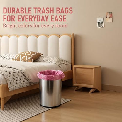 4 Gallon Small Trash Bags - Strong Leak-Resistant - 120 Count Color